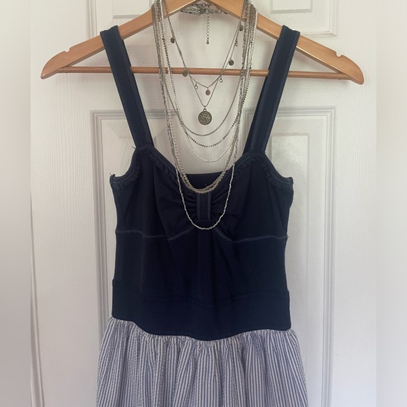 Y2K Hollister Co. Seersucker Stripe Mini Sundress - Picture 4 of 10